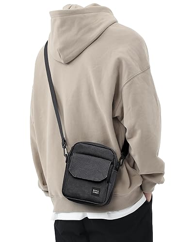 Black Small Side Shoulder Bag Crossbody Bag For Men Women Mini Messenger  Satchel Bags Travel Purse Wallet Passport Holder Bags, Cell Phone Purse  Neck