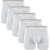 5Mayi Men's Underwear Boxer Briefs Cotton Regular Long Mens Boxer Briefs Underwear Men Pack S M L XL XXL