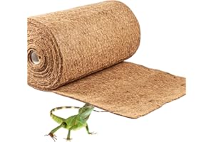 VUAOHIY Carpet Natural Coconut Fiber - 11.8In x 78.8In Reptile Carpet Mat for Turtle Bedding, Pet Terrarium Liner for Lizard, Snake, Bearded Dragon, Gecko