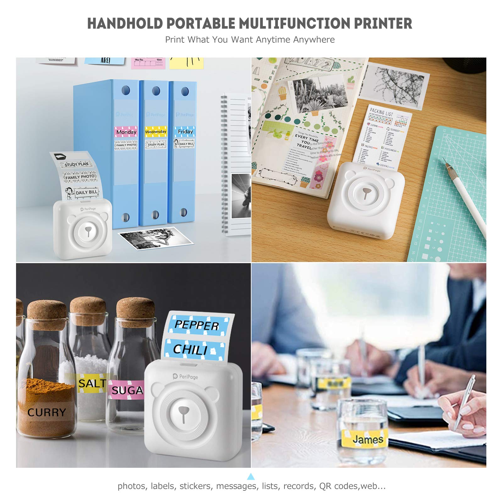 Mua Buyounger Mini Printer, Mini Sticker Printer for iPhone Android ...