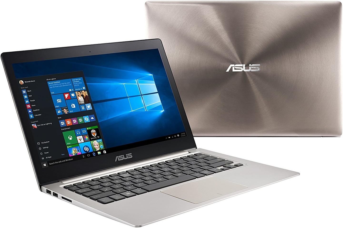 Latest ASUS ZenBook 13.3" inch Full HD (1920x1080) IPS Laptop (Intel i5-6200U up to 2.8GHz, 12GB, 512GB Solid State Drive SSD, Backlit Keyboard, HD Webcam, Bluetooth 4.1, Windows 10 Smoky Brown)