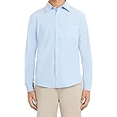 Nautica Young Men's Uniform Long Sleeve Stretch Oxford Shirt