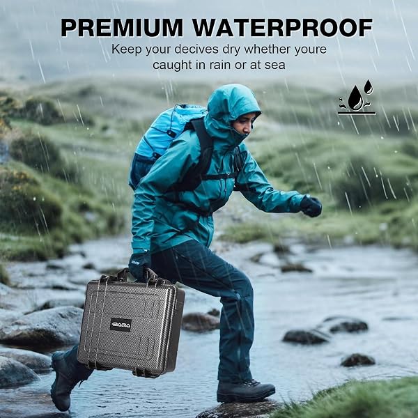 DAQA FOR STARLINK MINI CASE – WATERPROOF BAG FOR TRAVEL AND STORAGE | FOR ESSENTIAL STARLINK MINI ACCESSORIES ORGANIZER | PREMIUM TRAVEL CASE FOR STAR LINK OUTDOOR ADVENTURES