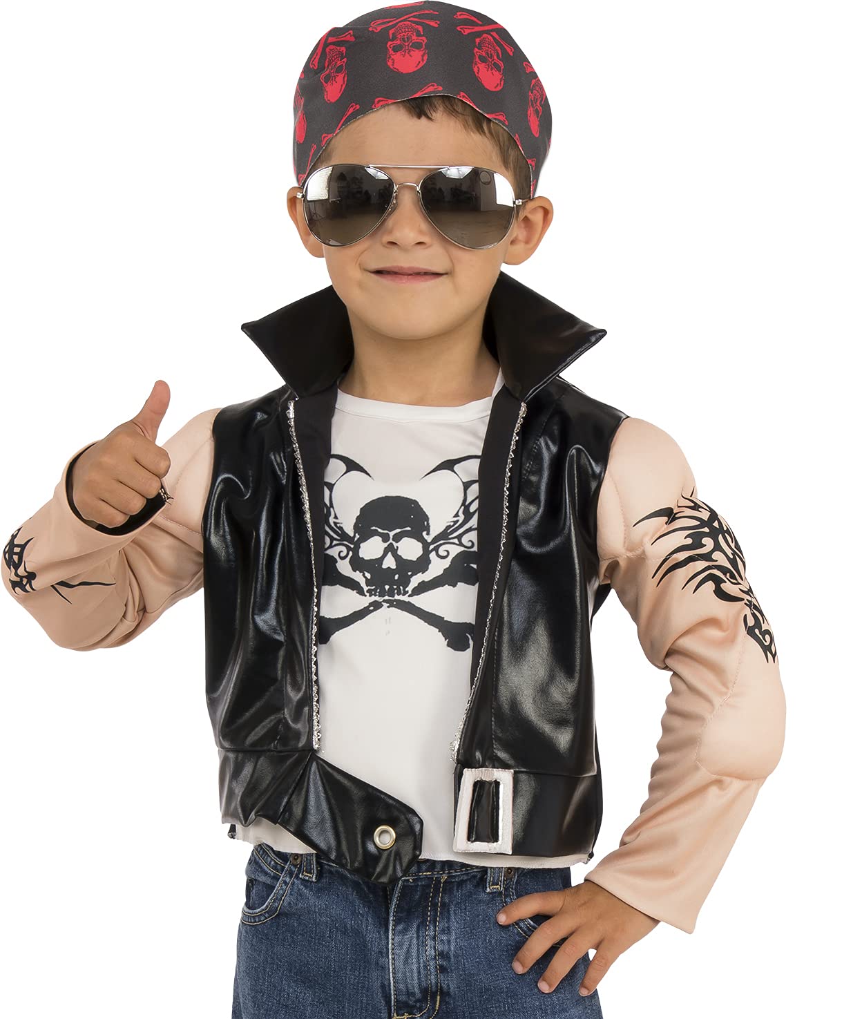 Rubie's 630965 Child's Little Biker Boy Costume, Multicolor, X-Large