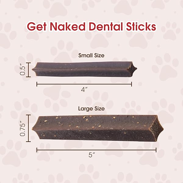 GET NAKED GRAIN FREE 1 POUCH 6.2 OZ PUPPY HEALTH DENTAL CHEW STICKS, SMALL