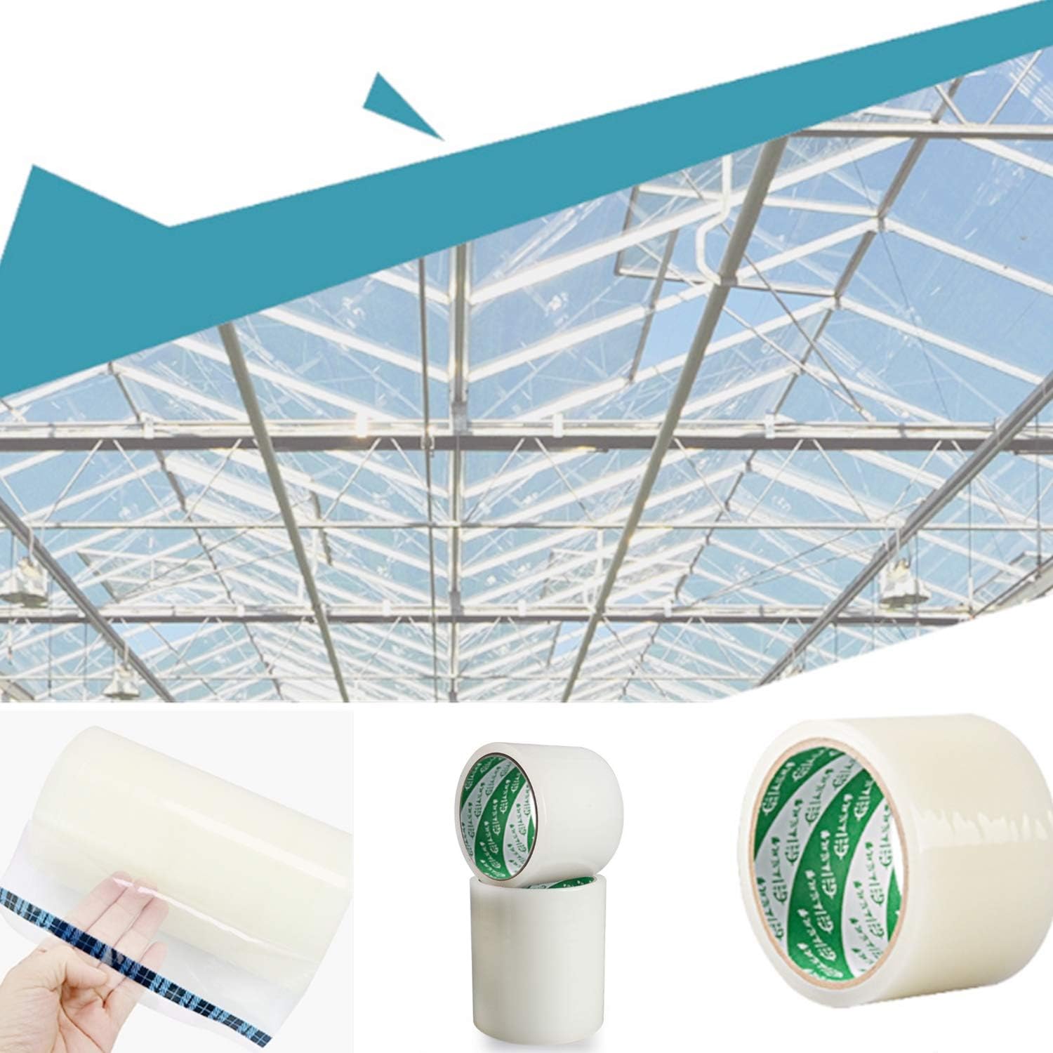 Greenhouse Repair Tape, Waterproof Anti-Oxidation High Strength Durable Tape for Outdoor Greenhouses Damage Repair Raincoat - Image 4