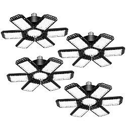 4 Pack LED Garage Light, 200W 20000LM 6500K LED