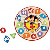 Melissa & Doug Disney Mickey Mouse Wooden Shape Sorting Clock