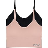 RBX Active Women's Bralette Multipack Everyday Low Impact Yoga Lounge Bra 2-Pack