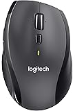 Logitech M705 Marathon Wireless Mouse – Long 3 Year Battery Life, Ergonomic Sculpted Right-hand Shape, Hyper-fast Scrolling and USB Unifying Receiver, for Computers and Laptops, Dark Gray
