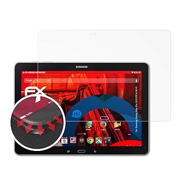 atFolix Schutzfolie passend für Samsung Galaxy Note Pro 12.2 LTE & Wi-Fi Folie, entspiegelnde und Flexible FX Displayschutzfo