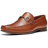 Donald Pliner Dannie Slip-On Leather Loafer - Stacked Heel – Classic Dress Loafers for Men, Memory Foam Insole, Men’s Driving Shoes, Leather Shoes for Men
