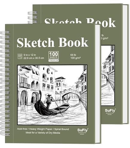 Bienfang Mixed Media Paper Pad - 5.5x8.5 Inch, 90lb Spiral Sketchbook, 3-Pack - View #2