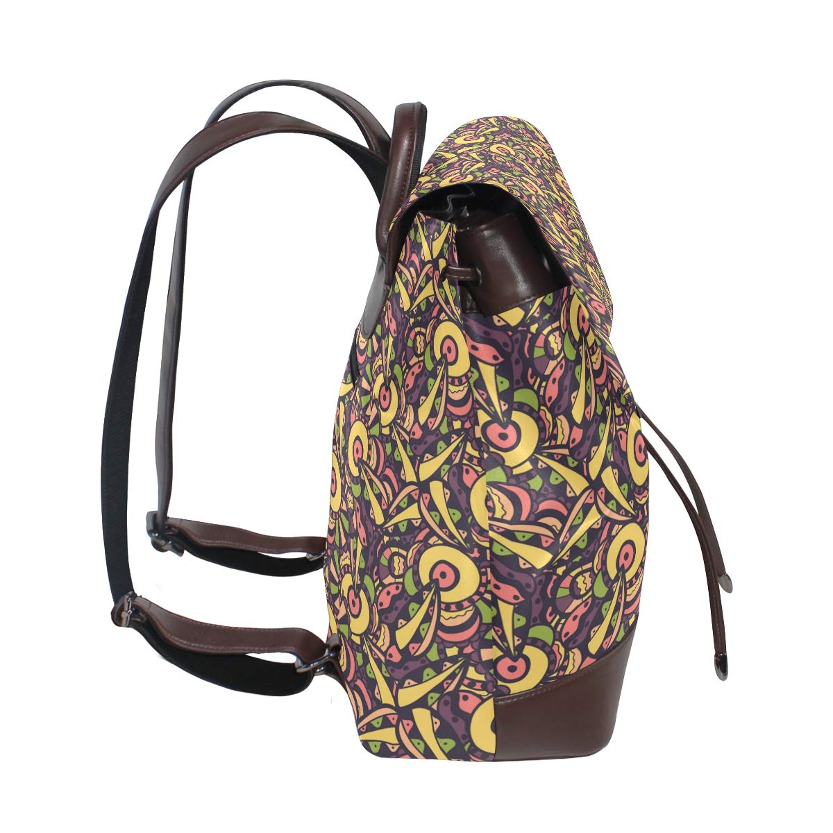 Amazon.com: Mochila de piel de colores para trabajo, viaje ...