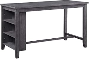 Homelegance Timbre 30" x 60" Counter Height Table, Gray