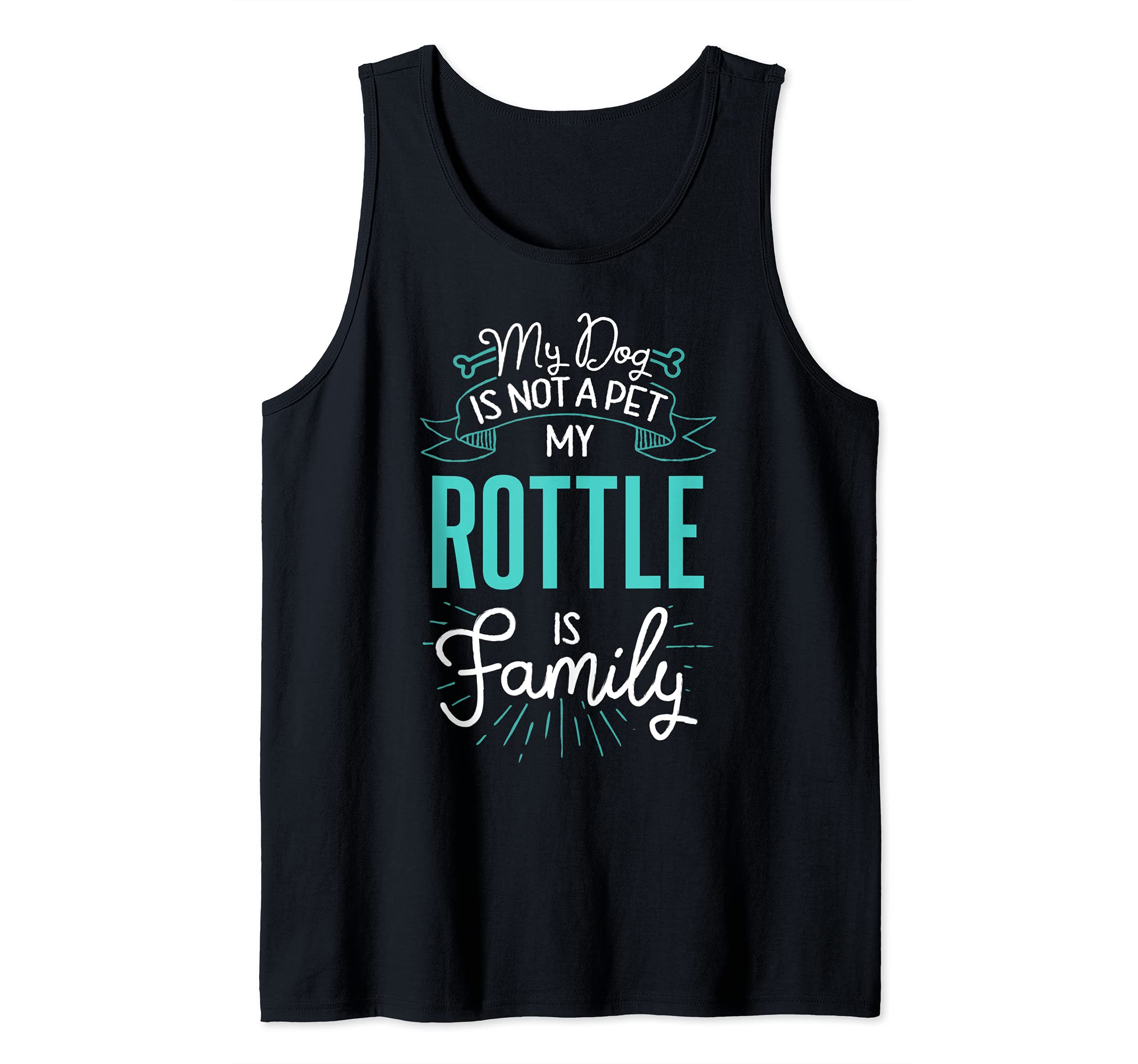 Cute Rottle Design Family Dog Giftn Tank Top