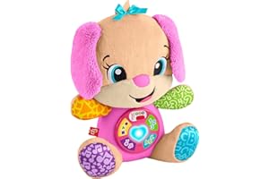Fisher-Price Baby Toy Laugh & Learn Smart Stages Sis Musical Plush with Lights & Learning Songs for Infants Ages 6+ Months