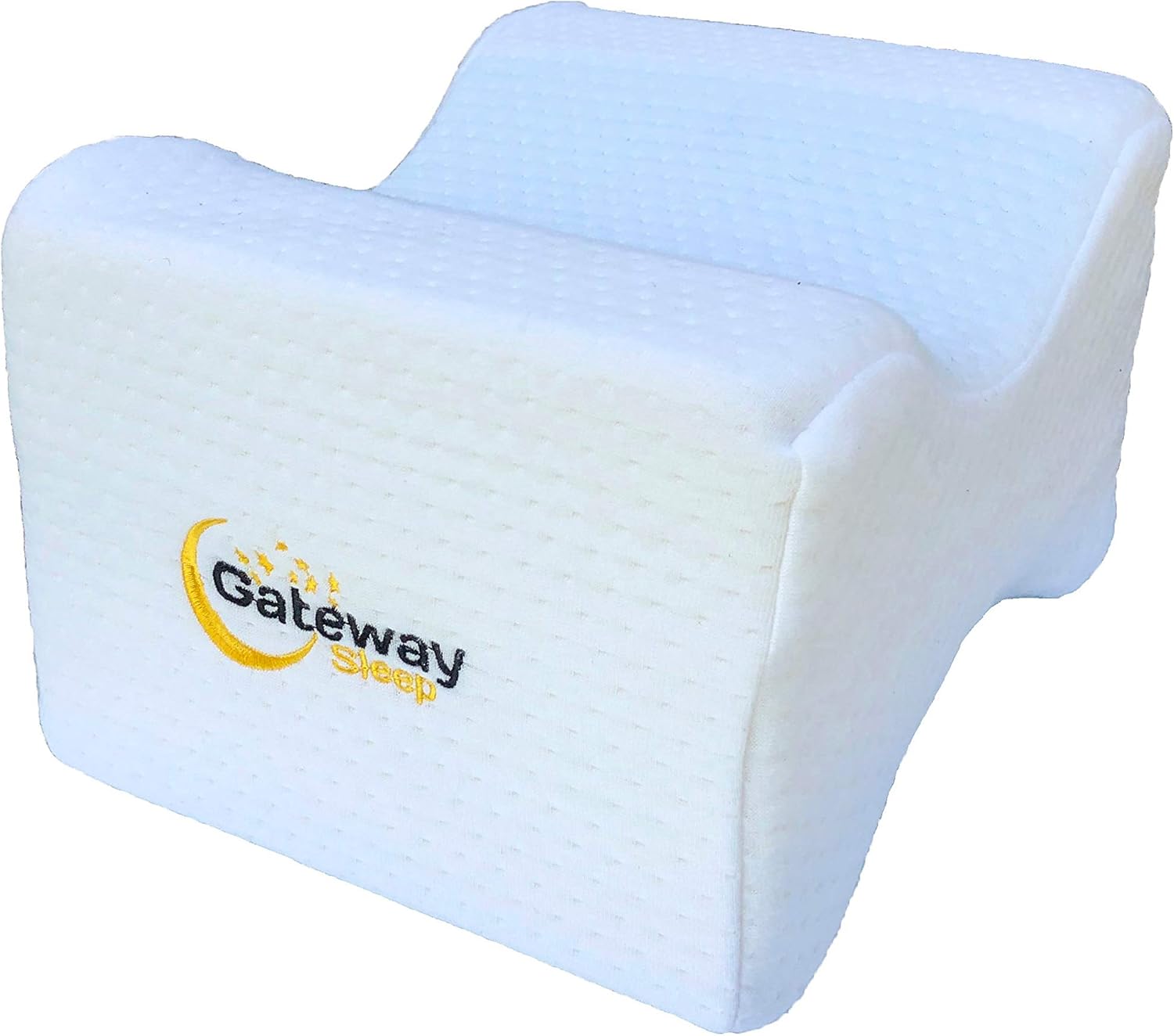 Memory Foam Knee Pillow with Washable Organic Cover for Side Sleepers - Memory Foam Knee Pillow for Back Pain - Post Knee Surgery Pillow - Pregnancy Support for Better Sleep: Home & Kitchen