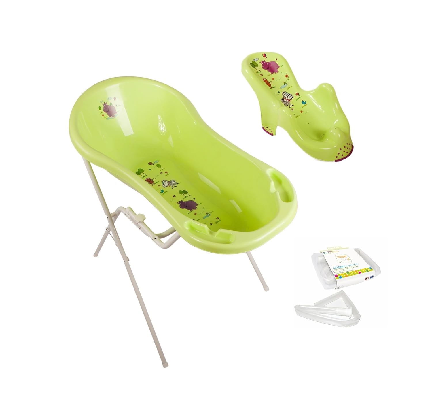 Hippo Gr uuml n Baby Badewanne XxL 100 Cm Mit St ouml psel ...
