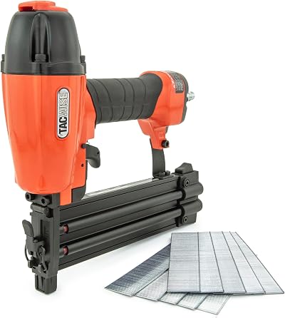 Tacwise 1716 DGN50V Air Brad Nail Gun 18G 20-50mm with 1000 Nails Orange