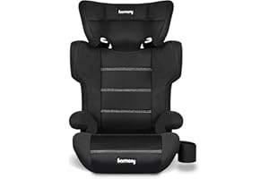 Harmony Dreamtime Elite High-Back Booster Seat – 2-in-1 Belt-Positioning Booster Car Seat with Cup Holder & Shoulder Belt Gui