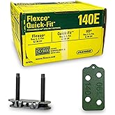 Genuine Flexco 140E Quick-Fit Conveyor Belt Fasteners | #20000 | Steel | Box of 25 | 3/16" to 7/16" | Includes Bonus Belt Smart Belt Repair Gauge &ndash; Durable &amp; Reliable Fastening Solution