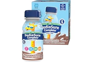 Pediasure Complete Reduced Sugar, 33% Less Sugar, Nutritional Supplement, 4 X 235 ml, Chocolate, 940 ml. Multi-colored