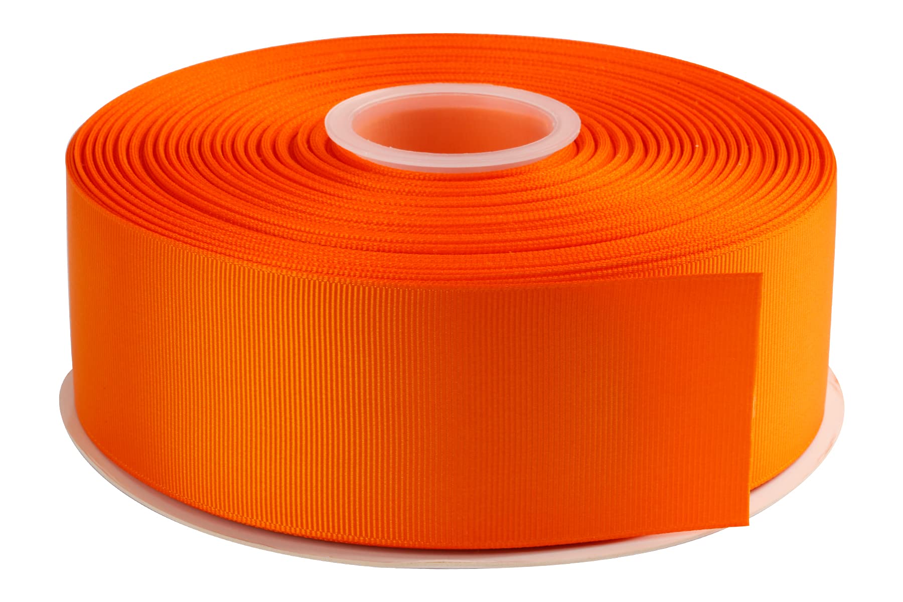 AVANAVA 50mm Wide Grosgrain Ribbon - 45 Meters, Ideal for Gift Wrapping, Hair Bows, Home Decor, Flower Arrangement (668-Orange Peel)