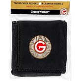 GrooveWasher Microfiber Cleaning Cloth for Vinyl Records - 12" x 12" (Pack of 3) - Premium Quality, Extra Soft, Absorbent for Use with Record Cleaning Solution and Removing Dust