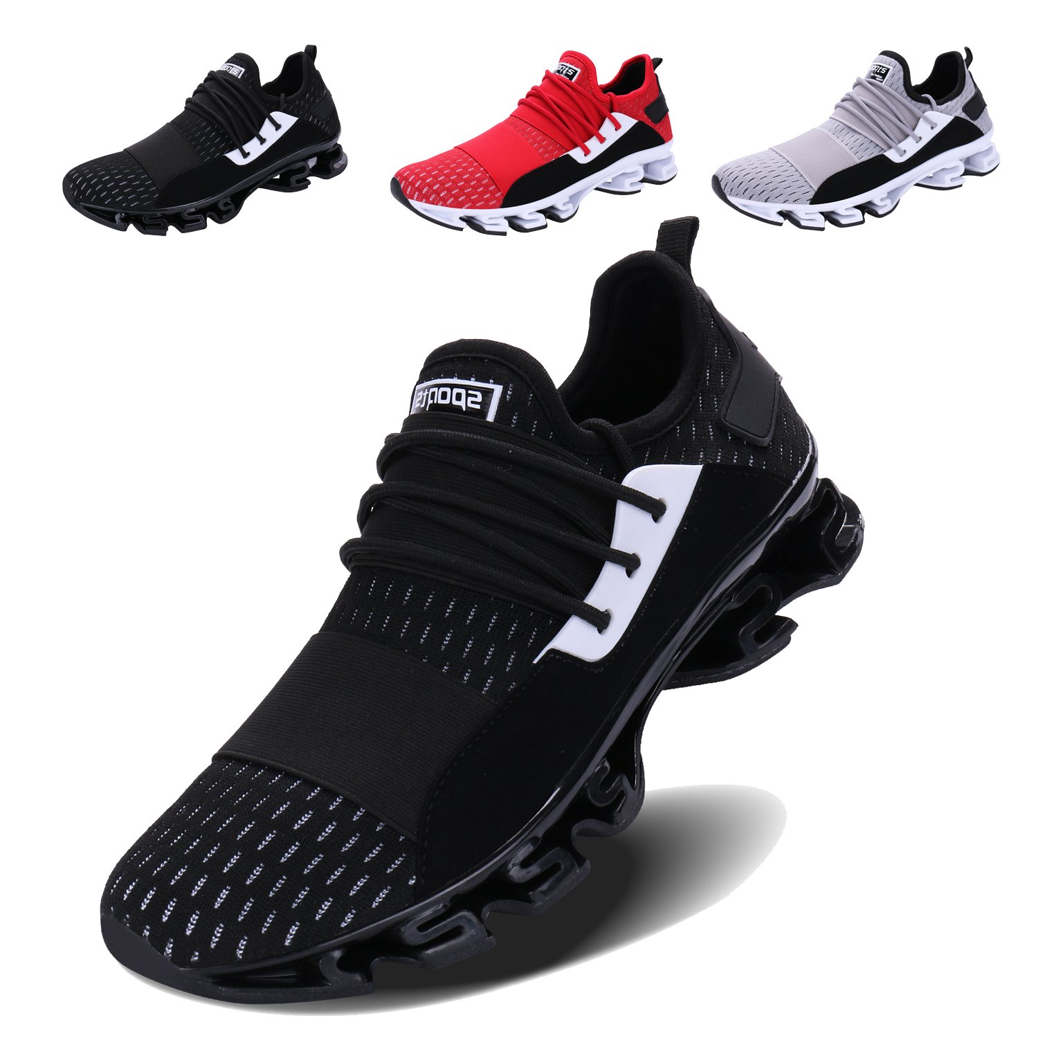 Voen Casual Shoes For Men Blade Outdoor Walking Sneakers Mesh Breathable Fashion Shoe Black Size 45 #walking #sneakers #for #men Voen Casual Shoes For Men Blade Outdoor Walking Sneakers Mesh Breathable Fashion Shoe Black Size 45