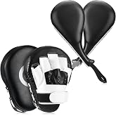 Simgoing 4 Pcs Boxing Pads Taekwondo Kick Pads Set | Curved Focus Punching Mitts Boxing, Martial Arts Kicking Targets Sparring Mat, for Men Women, Karate Muay Thai MMA Training