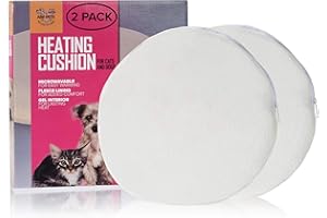 Arf Pets Microwavable Pet Heating Pad, Self Warming Cat Mat, Cozy Cover- Cushion is Included - 2 Pack