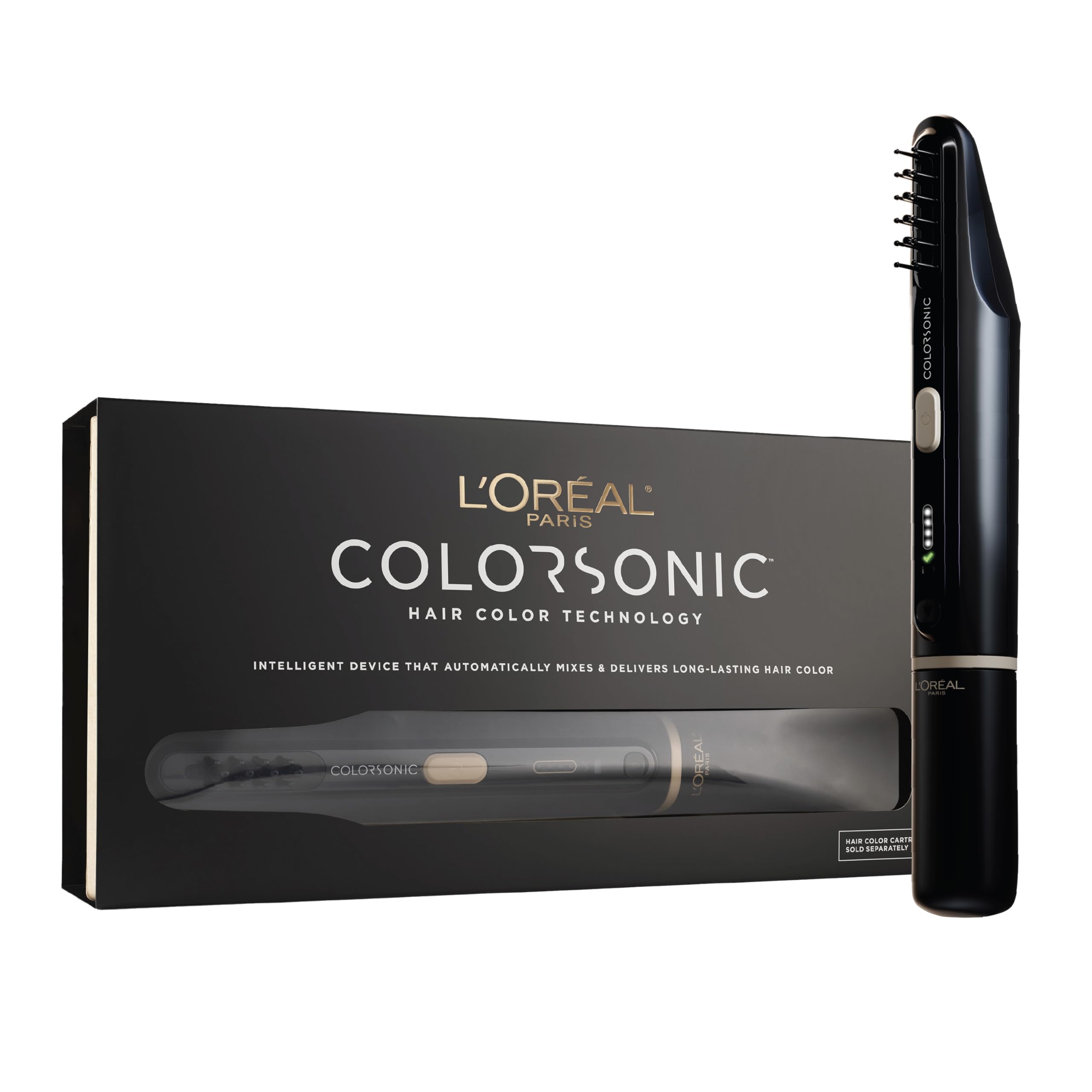 Photo 1 of L'Oreal Paris Colorsonic Permanent Hair Dye Coloring Device for Root Touch Up, All Over Color, and Gray Coverage, Mistake-Free Application (Hair Color Cartridge Sold Separately)