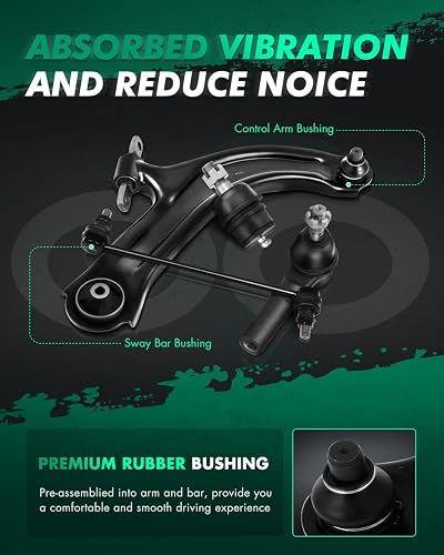 thumbnail image 2 of Complete Front End Suspension Kit – Control Arms, Ball Joints, Tie Rod Ends For Caliber/Compass/Patriot 2 of 4