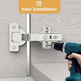 Furniware 2 Pcs Soft Close Cabinet Hinge 110° 35mm Concealed Kitchen Hinge view 2