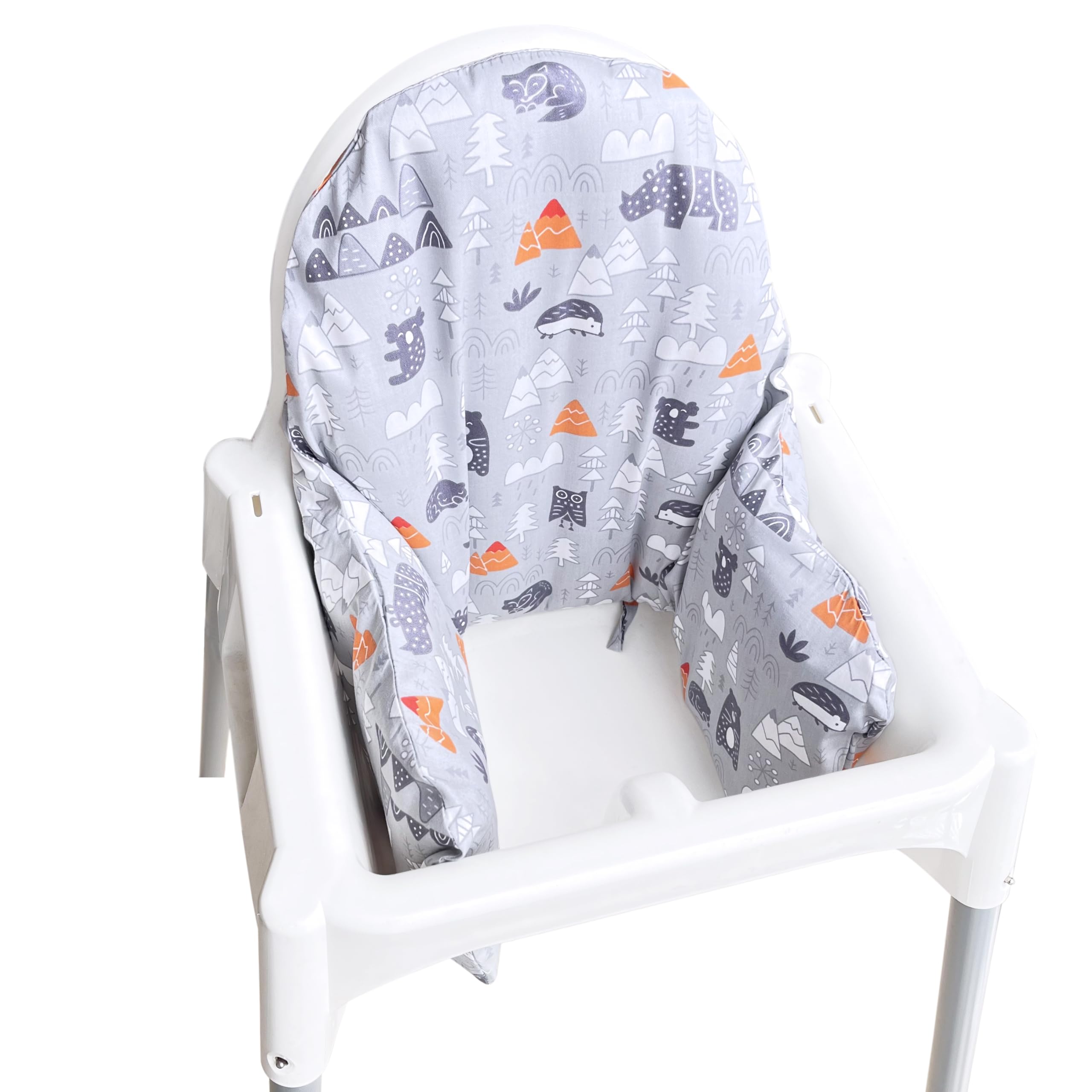 ZARPMA Inflatable Cushion Inner Cover Compatible for IKEA Antilop Highchair (Cover Only) (Grey)