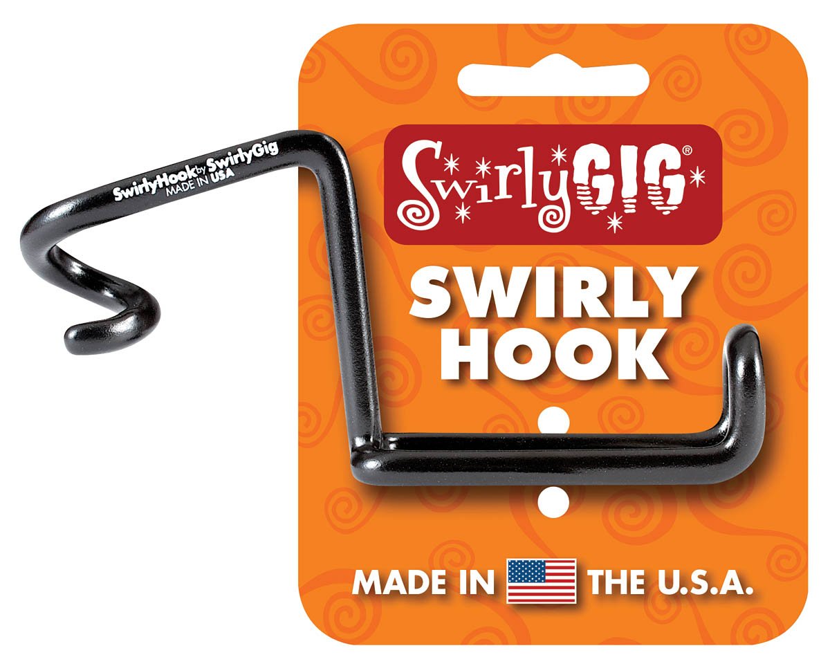 SwirlyGig SH1000 SwirlyHook Solo for 1/2 Tubing,Black