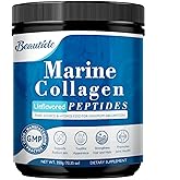 BEAUTIDE Marine-Collagen-Peptides-Powder, Hydrolyzed Fish Collagen with Vitamin C and Hyaluronic Acid for Skin Hair Nail Joint - Non-GMO, Sourced from Wild-Caught Fish, 35 Servings