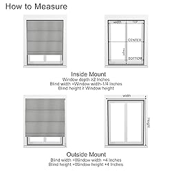 BERISSA Roman Shades for Interior Windows, Room