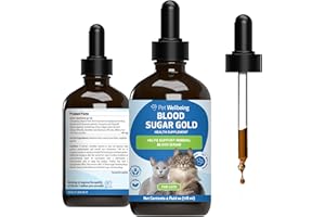Pet Wellbeing Blood Sugar Gold for Cats - Healthy Blood Sugar Levels, Pancreas & Liver Function, Devil’s Club, Gymnema - Herb