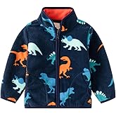 AIWUHE Toddler Polar Fleece Jacket Boys Girls Winter Jacket Fall Sweatshirt Zip-up Light Coat Spring Clothes 1-6 Years