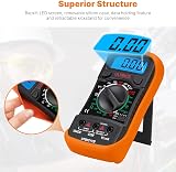 ULTRICS Digital Multimeter Voltmeter Ammeter Ohmmeter Backlit LCD 1000V 10A Pro view 5