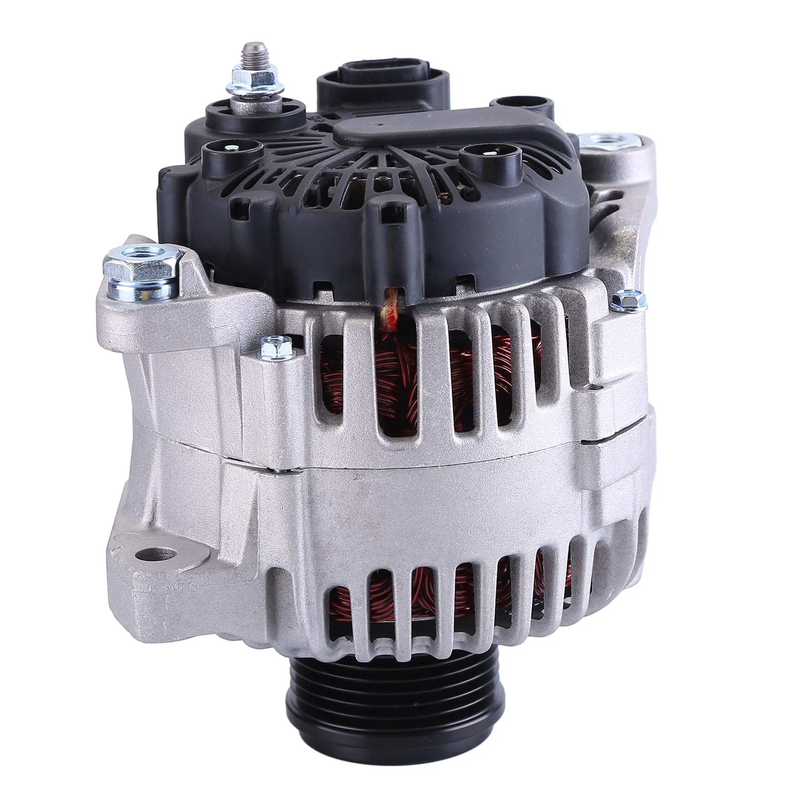 Photo 1 of 12V Alternator,Aublinto 110A Electrical Alternator Replaces TG11C087 37300-2G150 11491 Compatible With Hyundai Sonata 2010-2013 L4 2.4L;for Kia Optima 2011-2013 L4 2.4L High Output Alternator