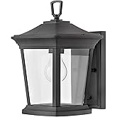 Hinkley Bromley Extra Small Wall Mount Lantern, Museum Black, 120V, Add Security to Porches, Patios, Exterior Spaces with Dur