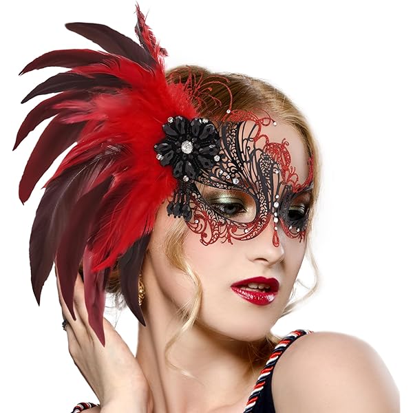 Amazon.com: MasqStudio Brocade Lace Masquerade Ball Mask