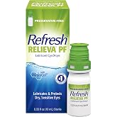 REFRESH RELIEVA PF Preservative-Free Artificial Tears Lubricant Eye Drops, 0.33 fl oz (10 mL), 1 Count
