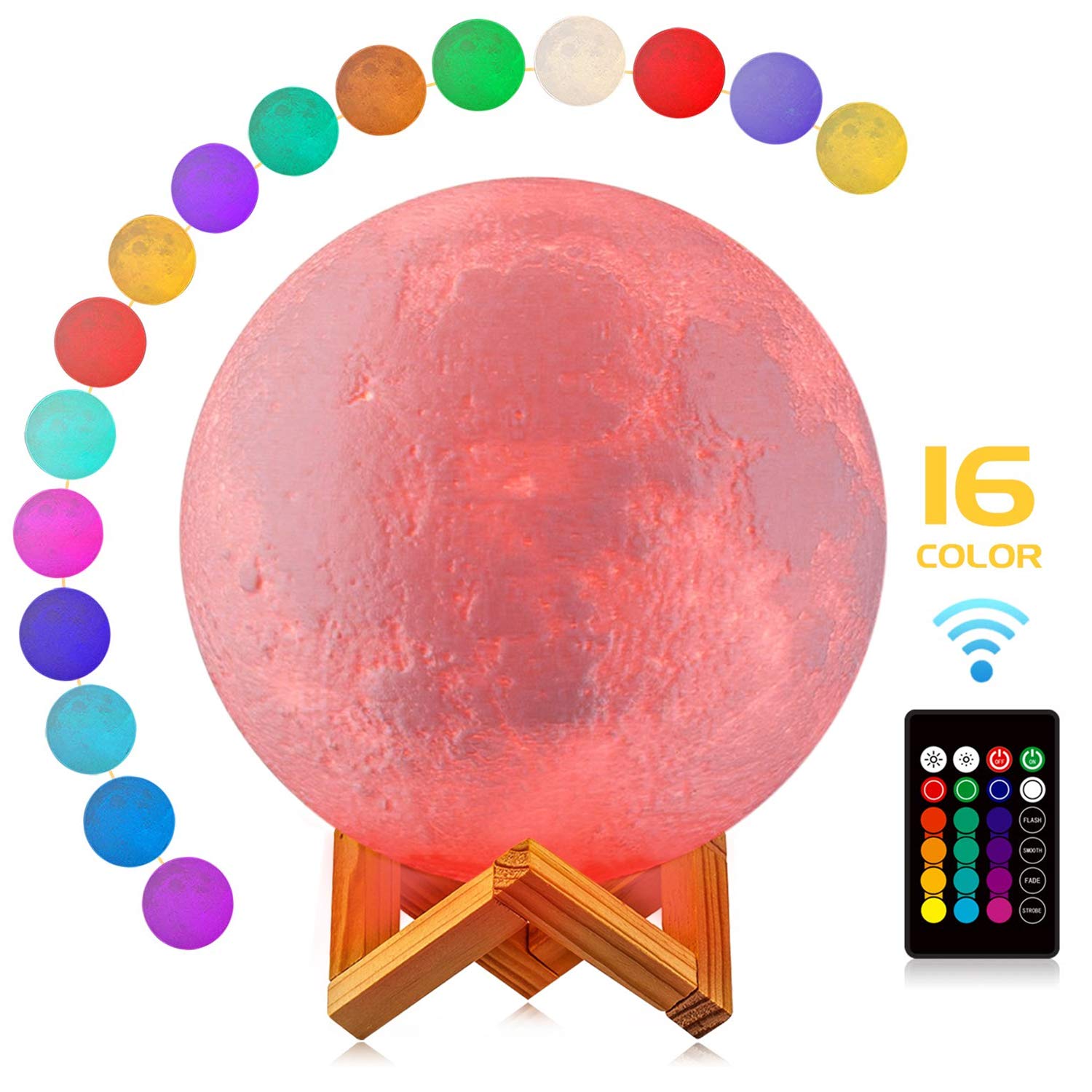 Best small desk rgb color-changing led globe light orb