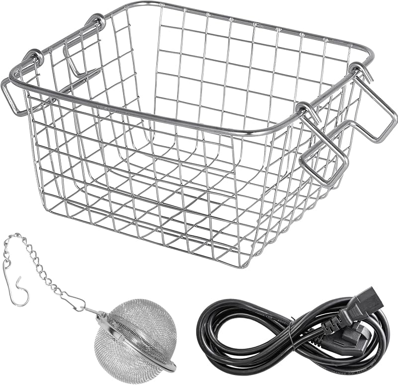 Nettoyeur à Ultrasons Professionnel 2 L, Machine de Nettoyage à Ultrasons en Acier Inoxydable avec Minuterie Numérique, Appareil de Nettoyage Ultrasonique pour Bijoux Lunettes Montres Bagues