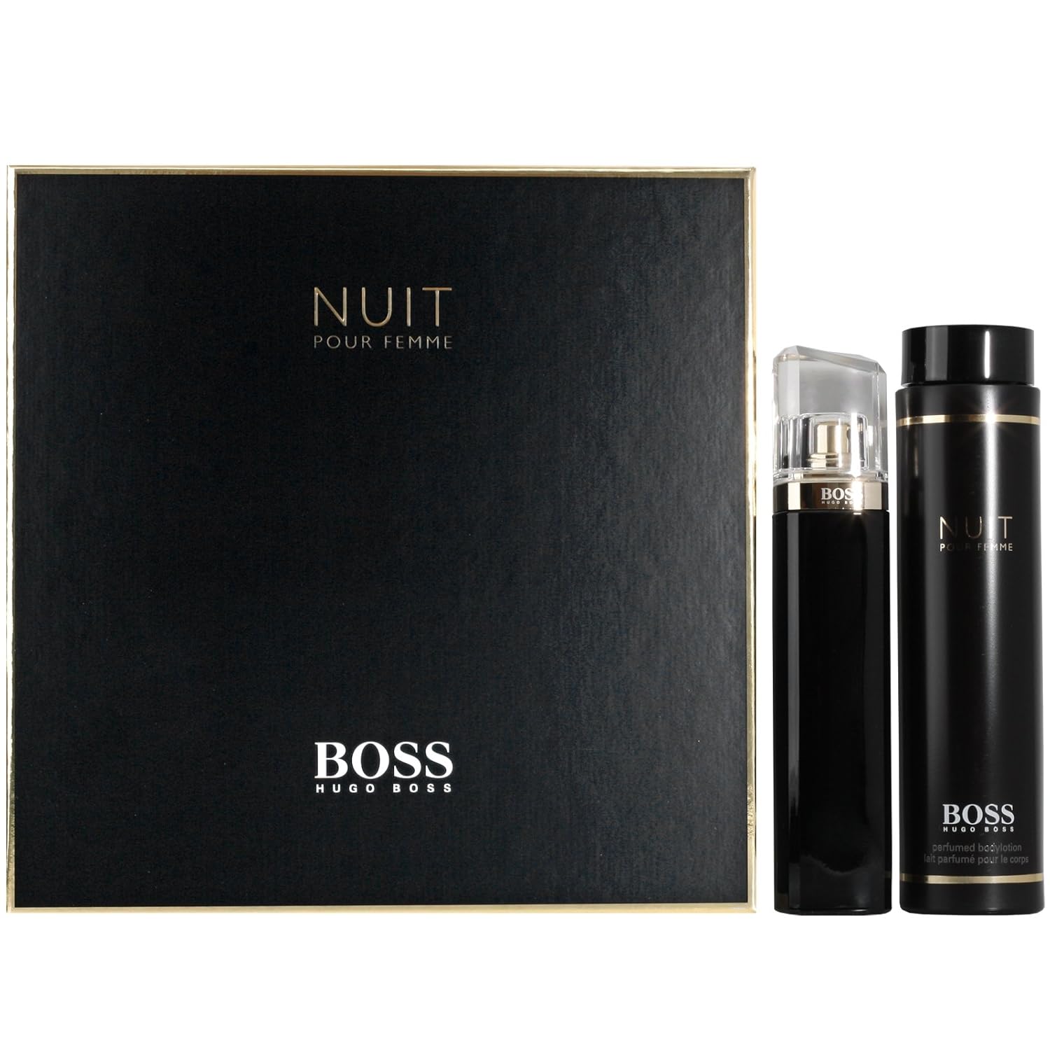 Hugo Boss Nuit Eau Du Parfum Spray 75 ml and Body Lotion 200 ml, 1er