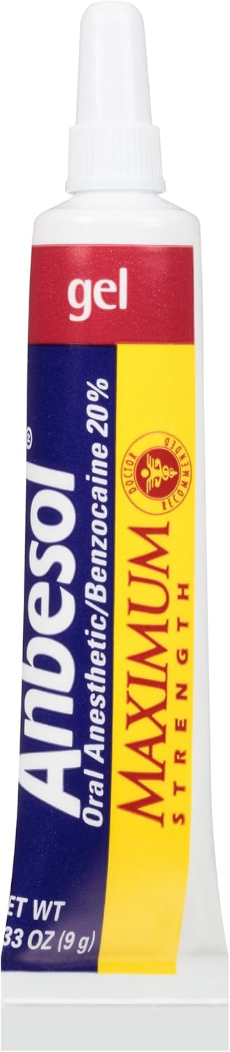 Anbesol Maximum Strength Oral Anesthetic Gel (0.33 Ounce Tube) (305730225670): Health & Personal Care